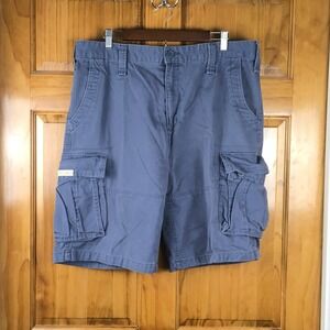 Nautica Jeans Co Mens 38W Slate Blue Cargo Shorts Size Utility Gorpcore Tactical